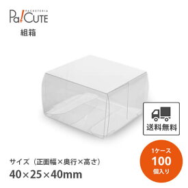 【k-0006】【枚単価 100円×100枚】クリアケース クリアボックス お菓子 透明 シンプル おしゃれ 焼き菓子 クッキー 洋菓子 ラッピング ディスプレイ 箱 包装 ギフトボックス 詰め合わせ 詰合せ 業務用