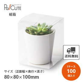 【k-0021】【枚単価 125円×100枚】クリアケース クリアボックス お菓子 透明 シンプル おしゃれ 焼き菓子 クッキー 洋菓子 ラッピング ディスプレイ 箱 包装 ギフトボックス 詰め合わせ 詰合せ 業務用