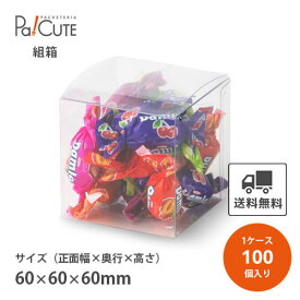 【k-0023】【枚単価 125円×100枚】クリアケース クリアボックス お菓子 透明 シンプル おしゃれ 焼き菓子 クッキー 洋菓子 ラッピング ディスプレイ 箱 包装 ギフトボックス 詰め合わせ 詰合せ 業務用