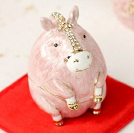『開運招福』十二支 干支 うま（午）宝石箱 ジュエリーボックスピンク色の干支宝石箱がついに新登場。飾りだけでも、キレイだよ。プレゼントとしても最適！【楽ギフ_包装】【楽ギフ_のし】【楽ギフ_のし宛書】