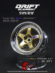 DRIFT ELEMENT SERIES RIMFGold 5Spokes Chrome Lip Chrome Rivets@ htg GgV[Y  5{X|[N S[hX|[N N[bv N[xbg ItZbgύX\ 1/10XP[ 2
