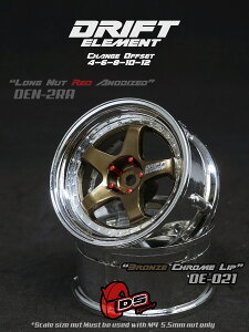 DRIFT ELEMENT SERIES RIMFBronze 5Spokes Chrome Lip Chrome Rivets@ htg GgV[Y  5{X|[N uYX|[N N[bv N[xbg ItZbgύX\ 1/10XP[ 2