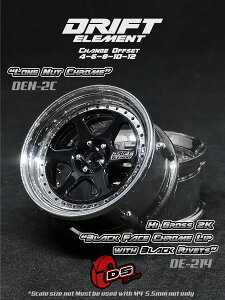 DRIFT ELEMENT SERIES RIMFGloss Black 6Spokes Chrome Lip Black Rivets@ htg GgV[Y  6{X|[N OXubNX|[N N[bv ubNxbg ItZbgύX\ 1/10X