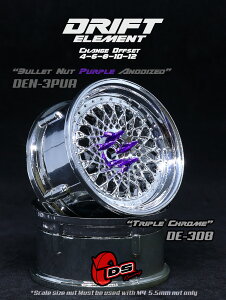 DRIFT ELEMENT SERIES RIMFChrome Mesh Chrome Lip Chrome Rivets@ htg GgV[Y  bV N[X|[N N[bv N[xbg ItZbgύX\ 1/10XP[ 2 