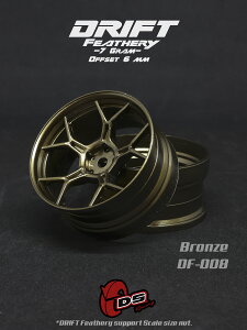 DRIFT FEATHERY RIMF5Y Spokes Bronze Offset 6mm@ htg tFU[  5YX|[N uY ItZbg6mm 1/10XP[ 2 htgWR p[c Wh hW