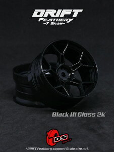DRIFT FEATHERY RIMF5Y Spokes Black Hi Gloss 2K Offset 6mm 8mm@ htg tFU[ 5YX|[N ubN nCOX 2K ItZbg6mm ItZbg8mm 1/10XP[ 2 htgWR p[c W