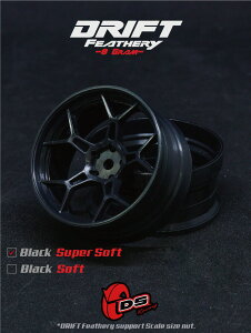DRIFT FEATHERY RIMF5Y Spokes BLACK Super Soft / Offset 6mm 8mm@ htg 5YX|[N ubN X[p[\tg ItZbg6mm ItZbg8mm 1/10XP[ 2 htgWR p[c Wh h