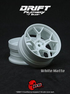 DRIFT FEATHERY RIMF5Y Spokes White Matte Offset 6mm 8mm@ htg tFU[  5YX|[N zCg}bg ItZbg6mm ItZbg8mm 1/10XP[ 2 htgWR p[c Wh h