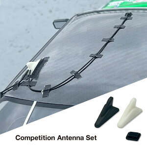 競技用アンテナセット(全2種) Competition Antenna Set シャークアンテナ GPSアンテナ 1/10スケール ラジコン用パーツ ホワイト ブラック 外装パーツ アンテナ 装飾 アンテナ 日本製 エトワークス