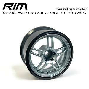 RIM REAL INCH MODEL WHEELS Type-33R Premium Silver�i2�{�Z�b�g�j�@ ���A�� �C���` ���f�� �E�B�[�� �^�C�v33R �v���~�A���V���o�[ ���W�R�� �z�C�[�� ���W�h�� �h�����W �G�g���[�N�X ETOworks