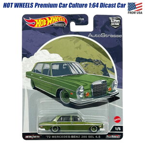 }e zbgEB[ 1/64XP[ J[J`[ 1972 ZfXxc 280 SEL 4.5@ 1F64 Hot Wheels Premium Car Culture Auto Strasse '72 MERCEDES-BENZ 280 SEL 4.5 HCK18