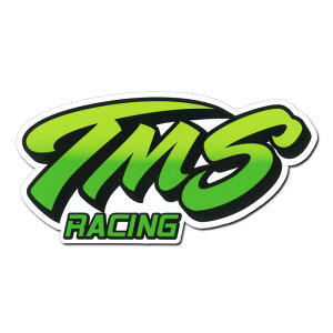 �y36%OFF�N�[�|���zTMS���[�V���O �X�e�b�J�[ �z���C�g���f�B�A �O���[�� �@TMS Racing Sticker white media Green