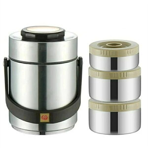 最安値挑戦/保温スープ容器 ステンレスランチジャー 2段 /3段 大型フードサーモスジャー 真空304 ステンレスランチジャー 弁当箱 シルバー お弁当箱 保温弁当箱ランチジャー ランチボック