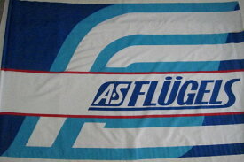 ラスト1点　※長期保管品です　汚れあり※　Jリーグ　AS FLUGELS フリューゲルス　特大フラッグ