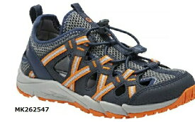 18.0cm　1足限りのお買い得です！　☆メレル　MERRELL☆　KIDS　HYDRO CHOPROCK SHANDAL ハイドロ　チョップロック　シャンダル　ジュニア　サンダル　262547Yネイビー/グレー/オレンジ