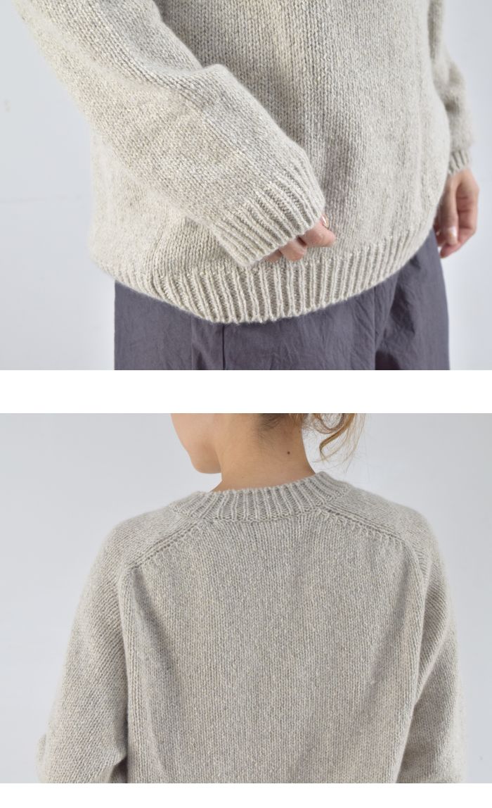 evam eva(エヴァムエヴァ)cashmere sable pullover 3colormade in japane213k108 |  ＳＣＡＭＰ　ＣＬＯＴＨＩＮＧ