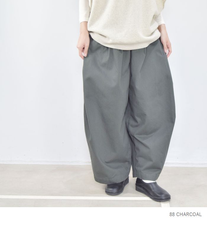 楽天市場】tumugu(ツムグ)ブロークンツイルワイド パンツ 3colormade