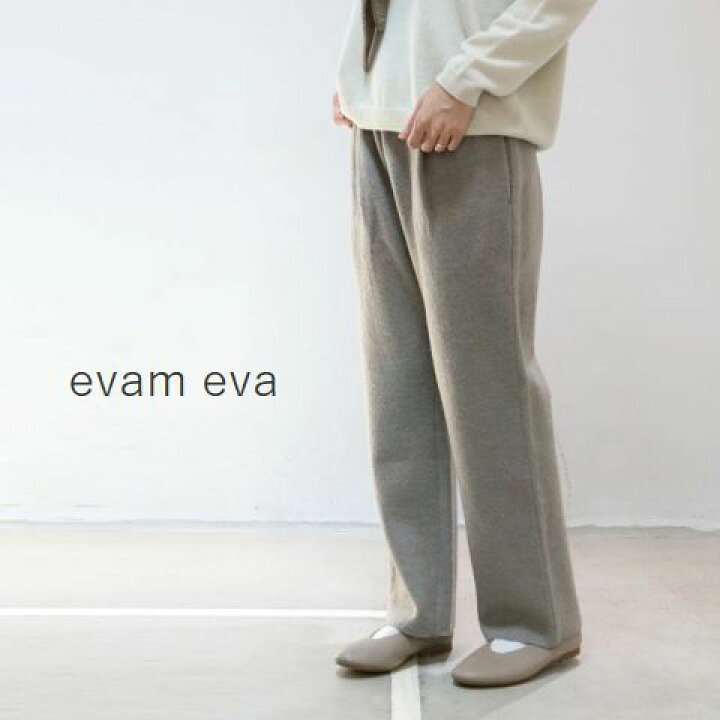 楽天市場】evam eva(エヴァムエヴァ)press wool pants 3colormade in 
