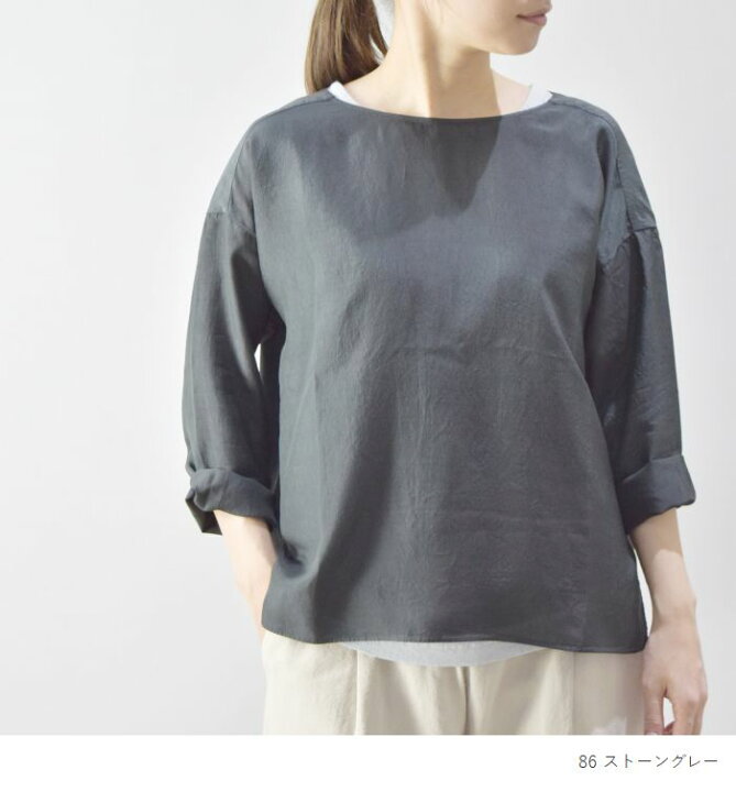 楽天市場】evam eva(エヴァムエヴァ)cupro silk pullover 2colormade 