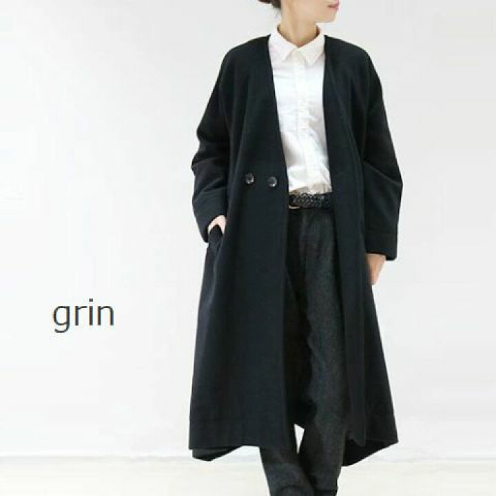 楽天市場】grin(グリン)ソフトウールビーバー三角 コート 2colormade 