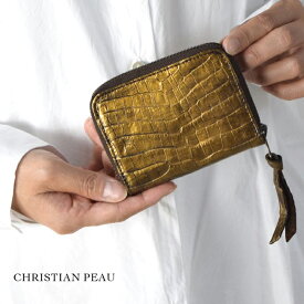 【 CHRISTIAN PEAU 全品10%OFFクーポン】4/19(fri)15：00～4/24(wed)19:59まで　　CHRISTIAN PEAU(クリスチャン ポー)LEATHER WALLETB004-black-silver-s05130cp-cr【 北海道も送料無料 】