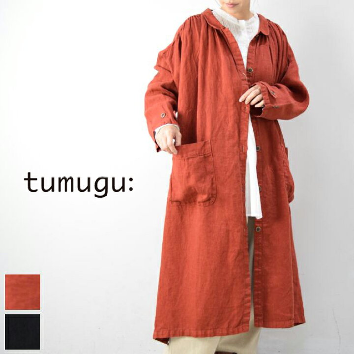 楽天市場】tumugu(ツムグ)ソリトリネン コート 2colormade in 