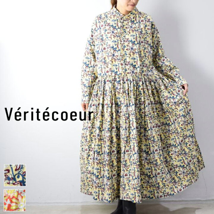 楽天市場】Veritecoeur(ヴェリテクール)フローラルプリント ワンピース 