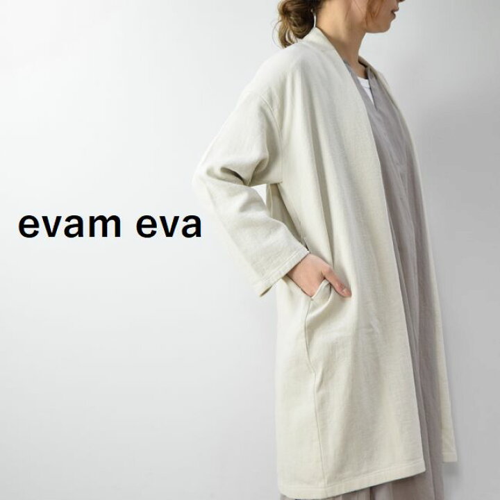 楽天市場】evam eva(エヴァムエヴァ)cotton linen robemade in 
