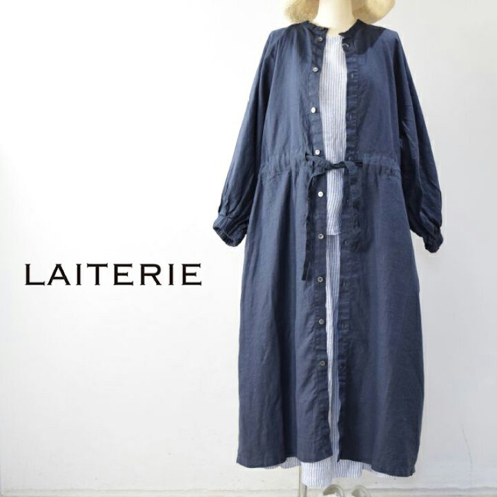楽天市場】LAITERIE(レイトリー)リネン前開きワンピースmade in 