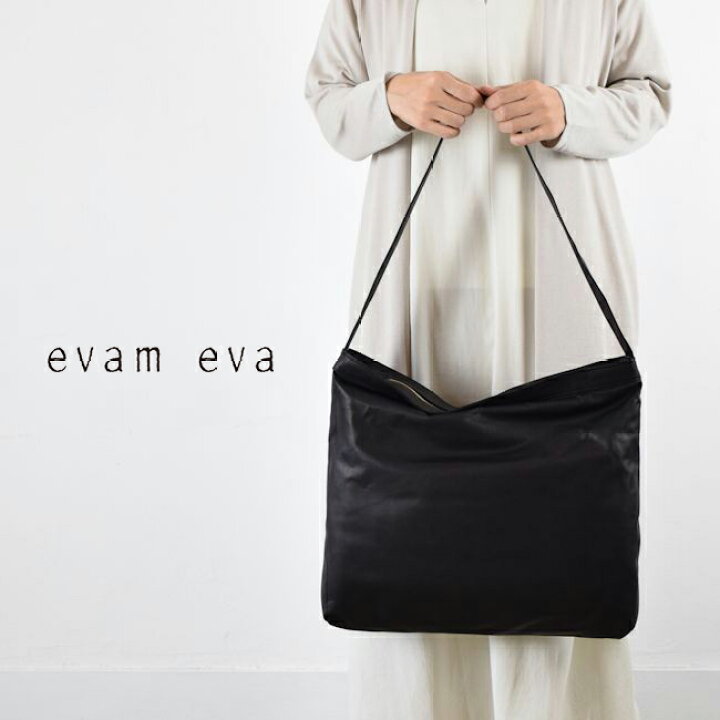 evam eva エヴァムエヴァ レザーバック エクリュ 巾着 ショルダー 楽天 