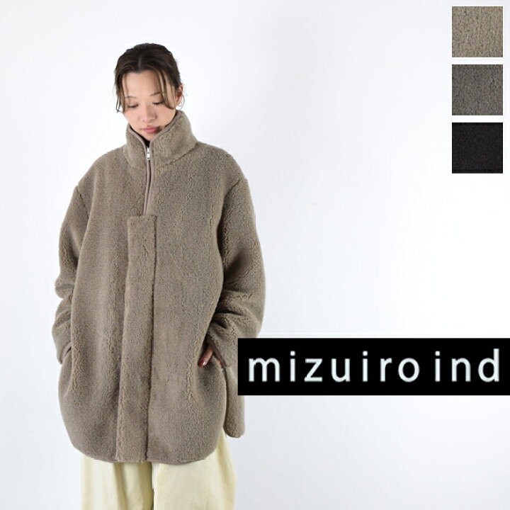 楽天市場】【動画あり】 mizuiro ind (ミズイロインド)boa blouson 
