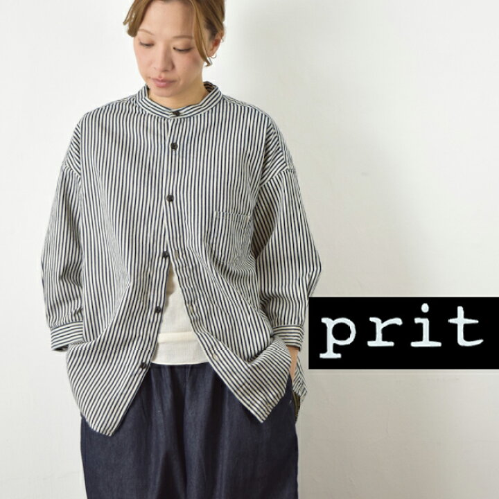 楽天市場】【動画あり】 prit(プリット)8ozヒッコリーデニム 7分袖 