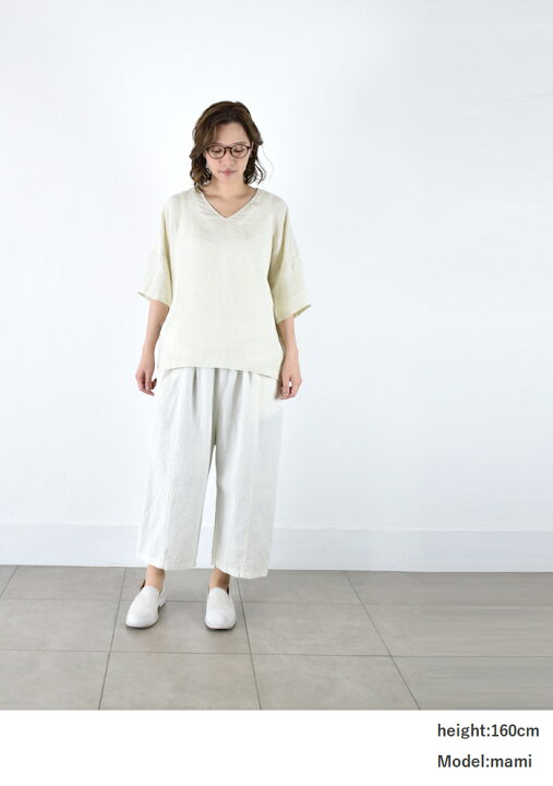 楽天市場】evam eva(エヴァムエヴァ)linen stitches pullover  