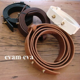 【 evam eva 全品ポイント10倍中】5/23(Thu)19:59まで　　【定番商品】 evam eva(エヴァムエヴァ) leather belt 4color made in japane091z068レザーベルト【 北海道も送料無料 】