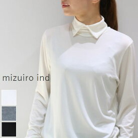 全品対象！月末10％OFFCoupon9月28日(Sat)12:00〜9月30日(Mon)14:59　mizuiro ind (ミズイロインド)mizuiro-ind.shirt collor P/O 3colormade in japan3-218548
