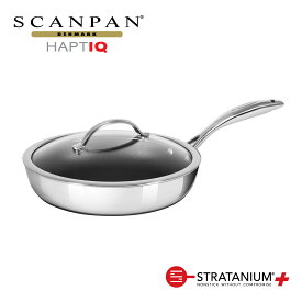 【メーカー公式】スキャンパン HaptIQシリーズ ソテーパン 28cm IH対応 （蓋付） 深型フライパン 炒め物 煮物 環境に配慮SCANPAN 28センチ ih ステンレス アルミ オーブン対応 pfoaフリー 安全なフライパン STRATANIUM+