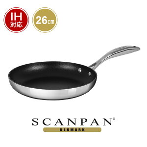�y���{���K�㗝�X�z�X�L�����p�� HaptIQ�V���[�Y �t���C�p�� 26cm| SCANPAN �X�L���� �p�� 26�Z���` IH�Ή� �u�� ��^ �� �t�b�f���H pfoa�t���[ ���S �A���~ �X�e�����X �V���o�[ �Ɍ� �I�[�u����