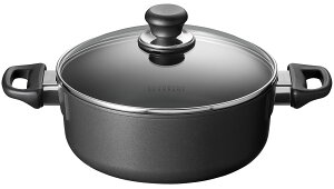 �y���{���K�㗝�X�z�X�L�����p�� Classic�V���[�Y ���[ �\�[�X�|�b�g 24cm/3.0L�i�W�t�j| SCANPAN �X�L���� �p�� 24�Z���` �A���~ ����� �[�^ �ӂ��t�� �Ɍ� ���� �� �I�[�u���Ή� ������� ���S ��