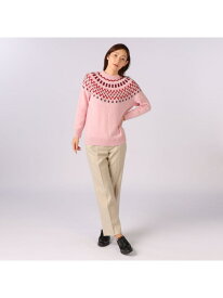 【SALE／63%OFF】スワンフェアアイルニット SCAPA スキャパ トップス ニット ピンク ブラウン【RBA_E】【送料無料】[Rakuten Fashion]