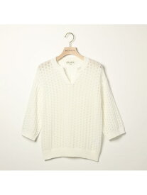 【SALE／52%OFF】トランスニット SCAPA スキャパ トップス ニット ホワイト ブラウン【RBA_E】【送料無料】[Rakuten Fashion]