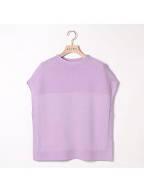 【SALE／41%OFF】レジェニットニットベスト SCAPA スキャパ トップス ニット ホワイト パープル【RBA_E】【送料無料】[Rakuten Fashion]