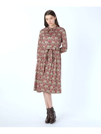 Liberty Printフラワーワンピース SCAPA スキャパ ワンピース・ドレス ドレス ブルー レッド【送料無料】[Rakuten Fashion]