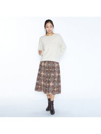 【SALE／32%OFF】スクエアサラサスカート SCAPA スキャパ スカート その他のスカート ピンク グリーン【RBA_E】【送料無料】[Rakuten Fashion]