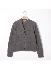 【SALE／43%OFF】【WEB限定】ウールケーブルニットカーディガン SCAPA スキャパ トップス ニット ホワイト グレー【RBA_E】【送料無料】[Rakuten Fashion]