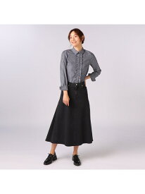 ズワルトデニムスカート SCAPA スキャパ スカート ロング・マキシスカート ブラック【送料無料】[Rakuten Fashion]