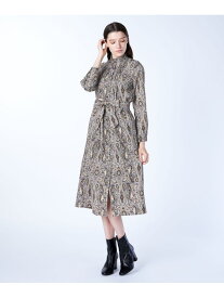 サラサプリントワンピース SCAPA スキャパ ワンピース・ドレス ドレス レッド【送料無料】[Rakuten Fashion]