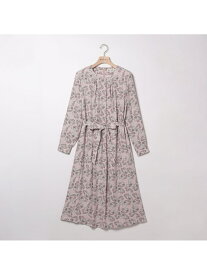 【SALE／41%OFF】【WEB限定】サラサフラワープリントワンピース SCAPA スキャパ ワンピース・ドレス ドレス グレー ピンク【RBA_E】【送料無料】[Rakuten Fashion]