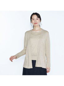 【SALE／38%OFF】カシウールニットロングカーディガン SCAPA スキャパ トップス ニット ベージュ ネイビー グリーン オレンジ ブラウン【RBA_E】【送料無料】[Rakuten Fashion]