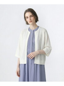 キュールニットハオリ SCAPA スキャパ トップス ニット ネイビー ピンク ブルー ホワイト【送料無料】[Rakuten Fashion]