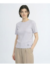 ラメテレコカットソー SCAPA スキャパ トップス カットソー・Tシャツ ブラウン ホワイト【送料無料】[Rakuten Fashion]